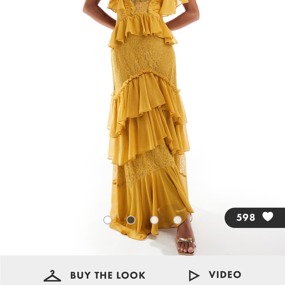 ASOS Mustard Maxi Dress - Picture 2 of 6